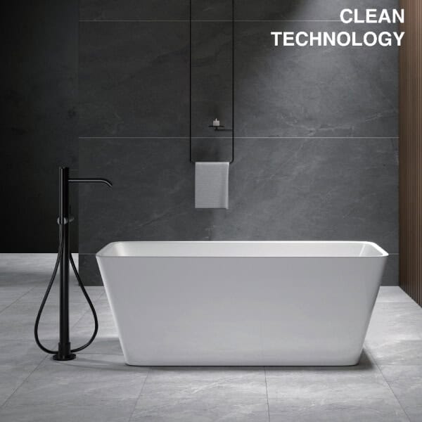 Narrow Rim Border Free Standing Bathtub