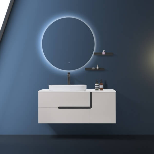 Cost-effective solid wood bathroom cabinet