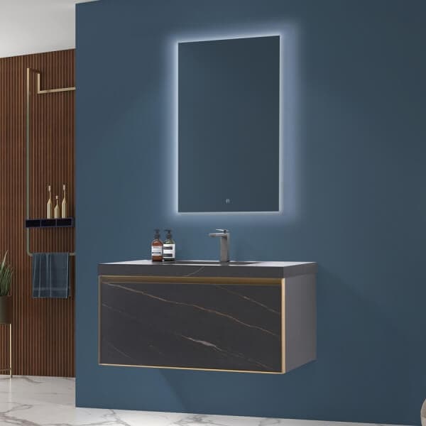 European Market Free Paint Wooden Bathroom Furniture